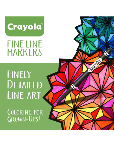 Marcadores de Punta Fina Crayola 40 Unidades para Colorear