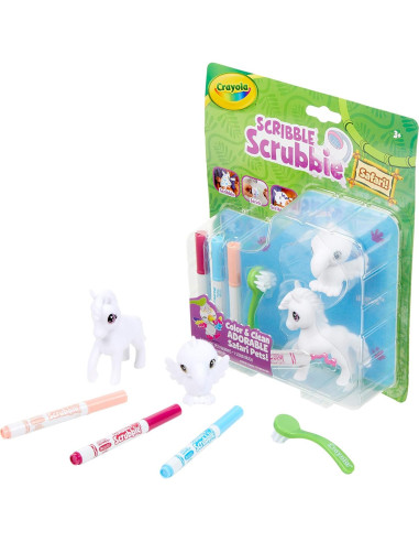 Conjunto Juguetes Animales Crayola Scribble Scrubbie 2 Piezas