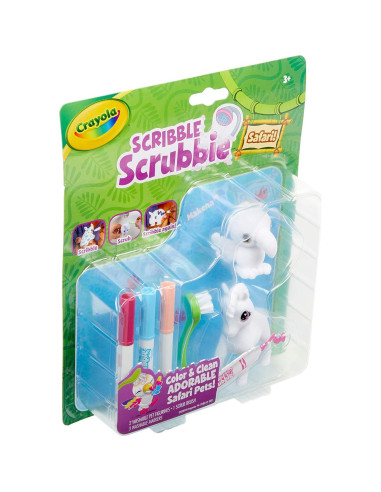 Conjunto Juguetes Animales Crayola Scribble Scrubbie 2 Piezas