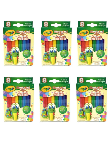 Arcilla para Modelar Crayola 136 g 8 Colores Básicos