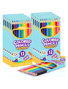 144 Lápices de Colores Toidgy Pre-afilados para Niños