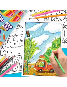 144 Lápices de Colores Toidgy Pre-afilados para Niños 2