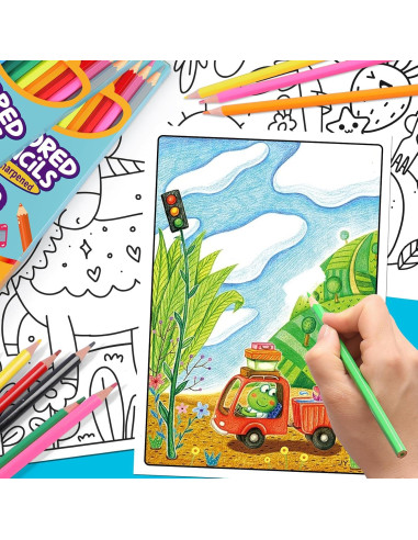 Paquete de 480 Lápices de Colores Toidgy para Niños y Adultos