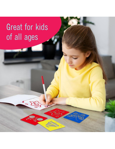 Marcadores Lavables Los Mega Ofertas 10 Colores con Plantillas