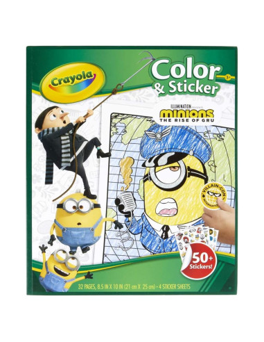 Libro para Colorear Crayola Minions 2 con Pegatinas