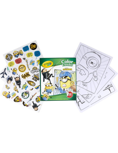 Libro para Colorear Crayola Minions 2 con Pegatinas