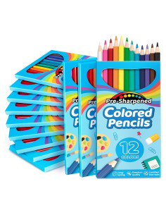 Lápices de Colores V-Opitos 168 Piezas Pre-afilados