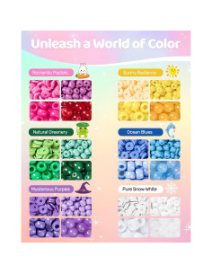 Kit de Fabricación de Pulseras Taybonds - 24 Colores de Cuentas 2