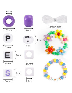 Kit de Cuentas de Pony QUEFE 3960pcs para Pulseras y Joyas 2