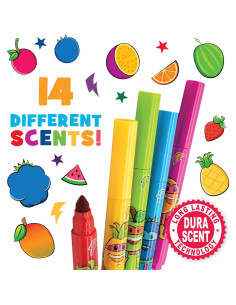 Smarkers Scentco Marcadores Aromáticos Lavables 14 Colores 2