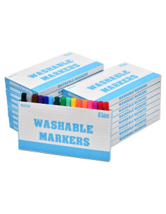 Marcadores Lavables Rarlan 288 Piezas 16 Colores para Aula