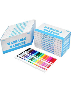 Marcadores Lavables Rarlan 288 Piezas 16 Colores para Aula 2