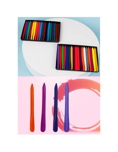 Crayones Triangulares Fengirl - 36 Colores Lavables para Niños 2