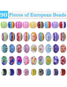 Kit de Fabricación de Pulseras AIPRIDY 150 Piezas Unicornio Sirena 2