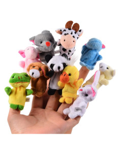 Acekid Set de 10 Marionetas de Dedos de Animales para Bebés