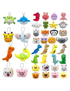 Juego de 40 Mini Juguetes de Peluche Animales XIPEGPA