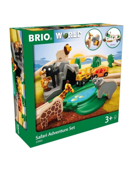 Set Aventura Safari BRIO 33960 - 26 Piezas de Madera Set Aventura Safari BRIO 33960 - 26 Piezas de Madera