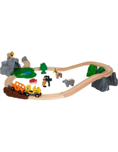 Set Aventura Safari BRIO 33960 - 26 Piezas de Madera