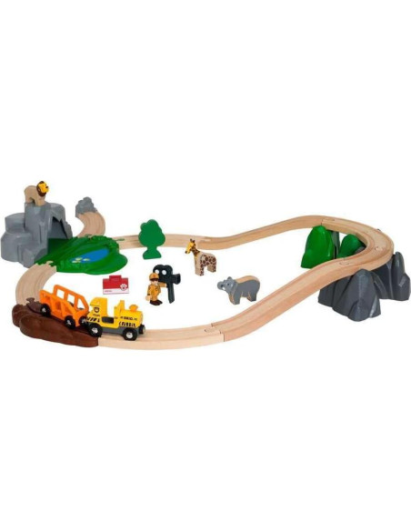 Set Aventura Safari BRIO 33960 - 26 Piezas de Madera Set Aventura Safari BRIO 33960 - 26 Piezas de Madera