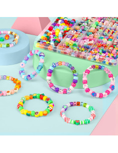 Kit de Fabricación de Pulseras Gionlion 1200 Piezas DIY 2