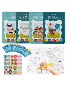 Libros de Colorear Mini THE TWIDDLERS 12 Pzs Animales