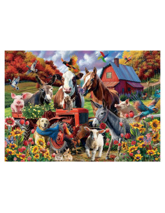 Rompecabezas Granja Divertida BBOLDIN 1000 Piezas 70x50 cm