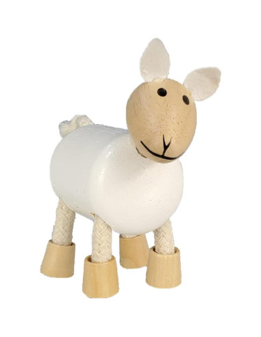 Juguetes de Animales de Granja TEKOR - Madera Natural 4 Piezas