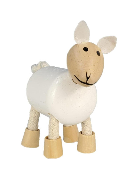 Juguetes de Animales de Granja TEKOR - Madera Natural 4 Piezas