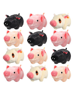 Paquete de 12 Juguetes de Peluche Mini Animales 10 cm
