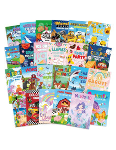 24 Libros de Colorear para Niños Cinrobiye 6x4 cm Diversión