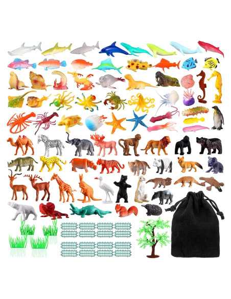 105 Piezas Juguetes de Animales Safari WinnerWhy Realistas