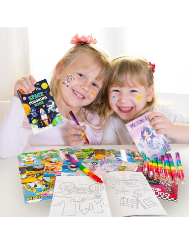 24 Libros de Colorear para Niños Cinrobiye 6x4 cm Diversión