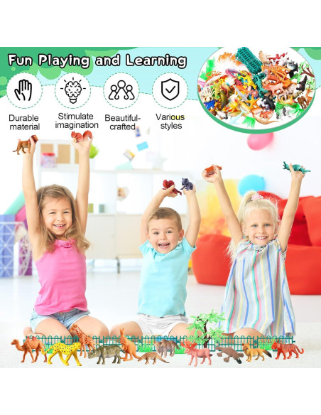 105 Piezas Juguetes de Animales Safari WinnerWhy Realistas