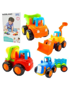 Conjunto de 4 Camiones de Juguete WIDELAND para Niños