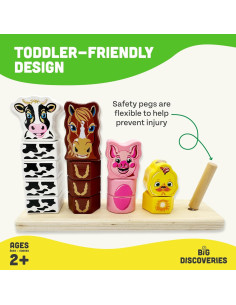 Apilador de Granja Sun Company 16 Bloques Educativos 2