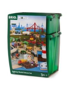 Conjunto de Ferrocarril Deluxe BRIO 33766 + Expansión 33307