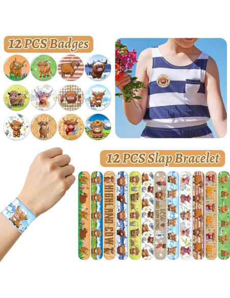 Recuerdos de Fiesta Vaca de Tierras Altas 12 Piezas