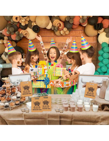 Recuerdos de Fiesta Vaca de Tierras Altas 12 Piezas