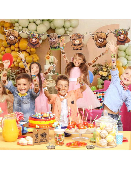 Recuerdos de Fiesta Vaca de Tierras Altas 12 Piezas