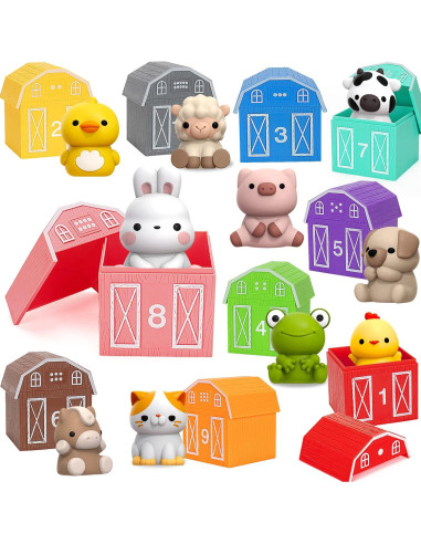 Juguetes de Aprendizaje Aigybobo 40 Piezas Animales Montessori