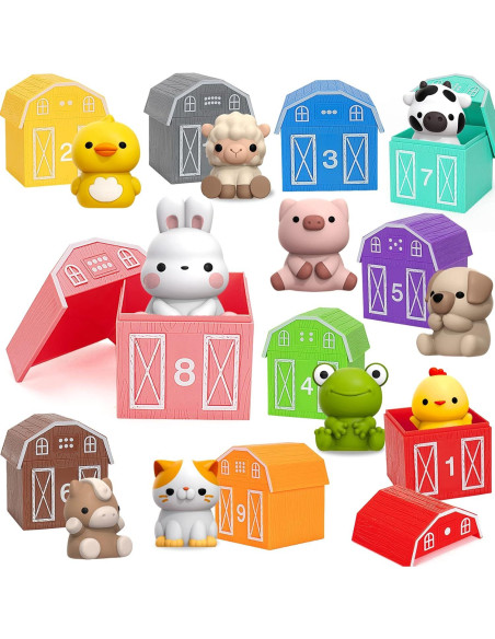 Juguetes de Aprendizaje Aigybobo 40 Piezas Animales Montessori