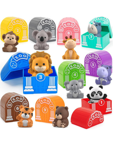 Juguetes de Aprendizaje Aigybobo 40 Piezas Animales Montessori