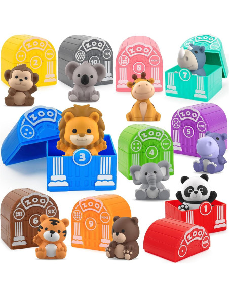 Juguetes de Aprendizaje Aigybobo 40 Piezas Animales Montessori