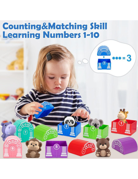 Juguetes de Aprendizaje Aigybobo 40 Piezas Animales Montessori