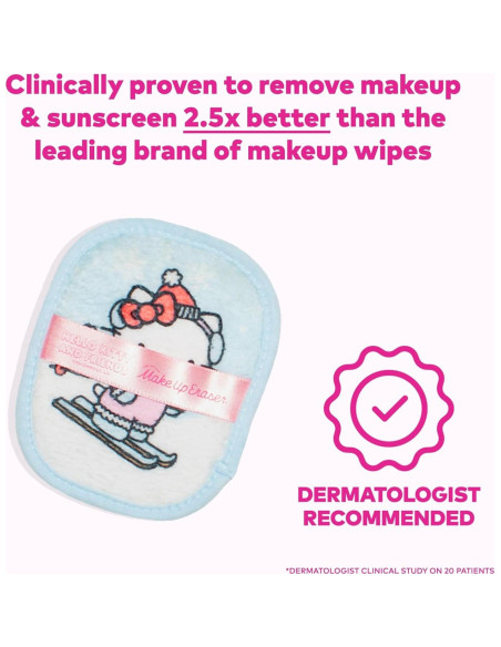 MakeUp Eraser Hello Kitty 7 Días Desmaquillante Reutilizable