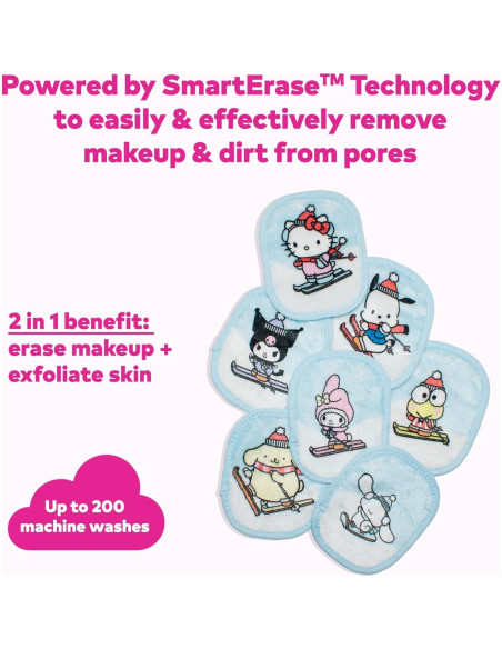 MakeUp Eraser Hello Kitty 7 Días Desmaquillante Reutilizable
