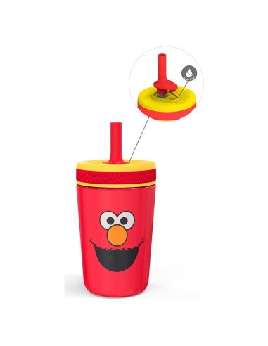Taza Sippy 12oz Zak Designs Elmo Acero Inoxidable Aislada
