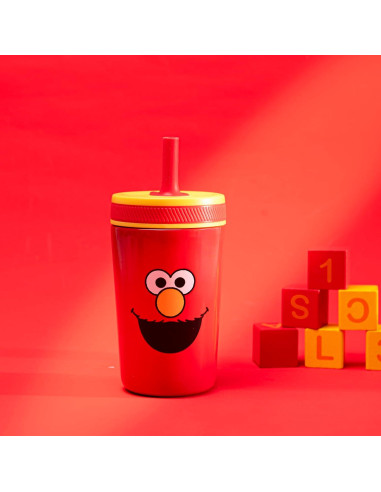 Taza Sippy 12oz Zak Designs Elmo Acero Inoxidable Aislada