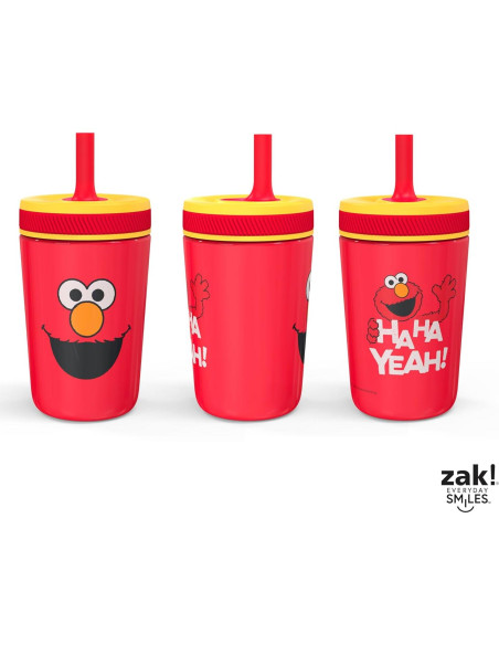 Taza Sippy 12oz Zak Designs Elmo Acero Inoxidable Aislada