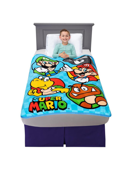 Cobertor Super Suave Franco Kids Mario 116x152 cm